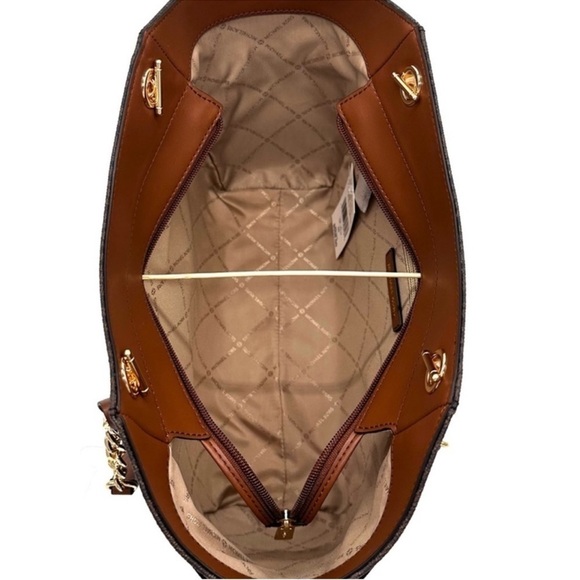 Michael Kors Large Jet Set Travel Chain Shoulder Bag & Continental Wallet - Picture 9 of 15